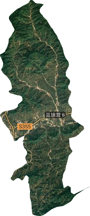 藍旗營鎮衛星圖