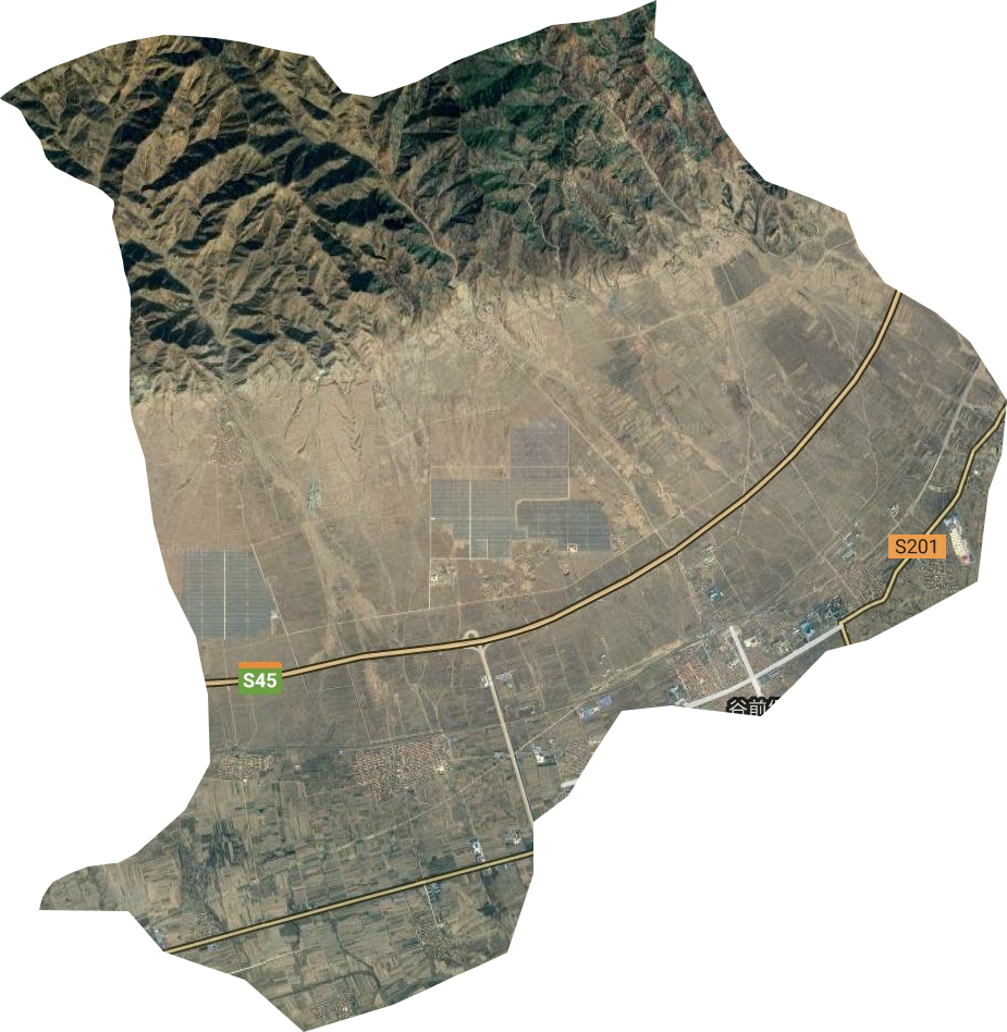 谷前堡鎮衛星圖