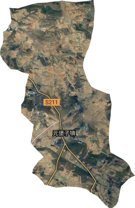 元堡子鎮衛星圖