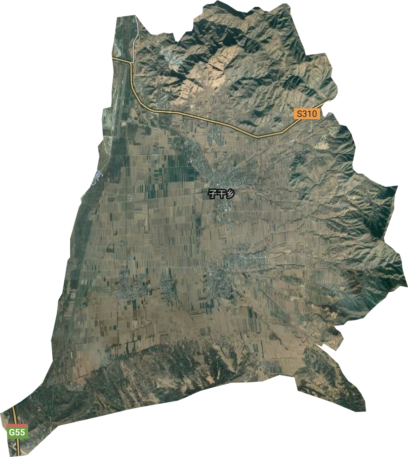 子干鄉(xiāng)衛(wèi)星圖