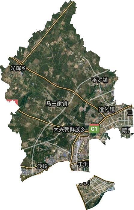 于洪區(qū)衛(wèi)星圖