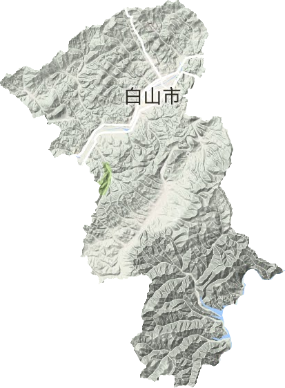 渾江區地形圖