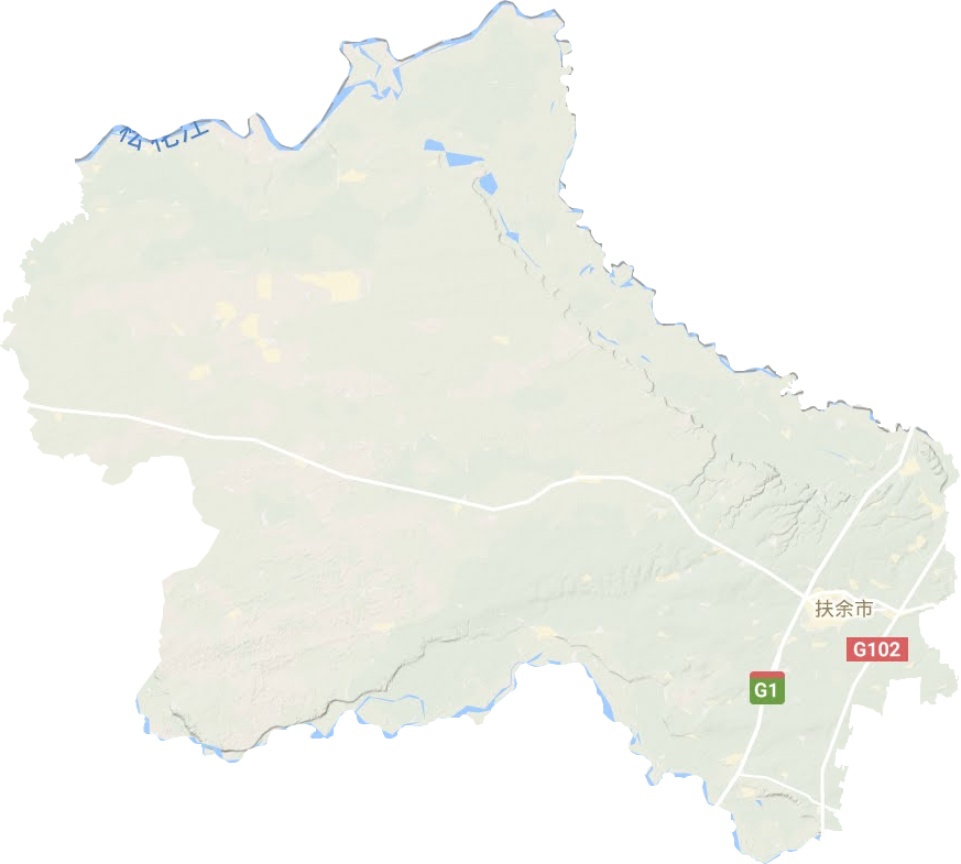 扶余市地形圖