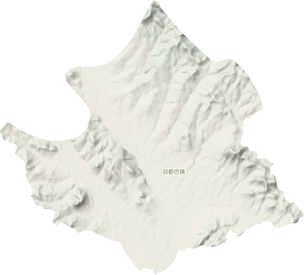召都巴鎮地形圖
