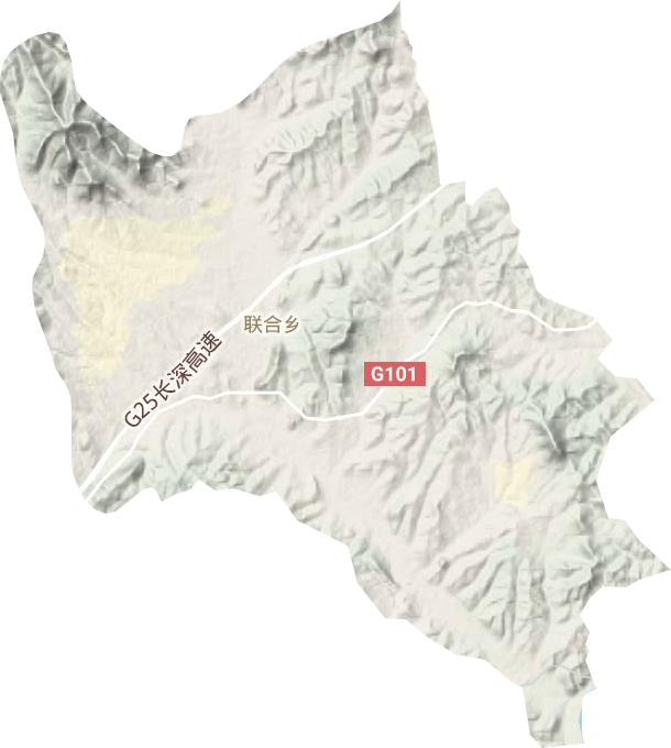 聯合鎮地形圖