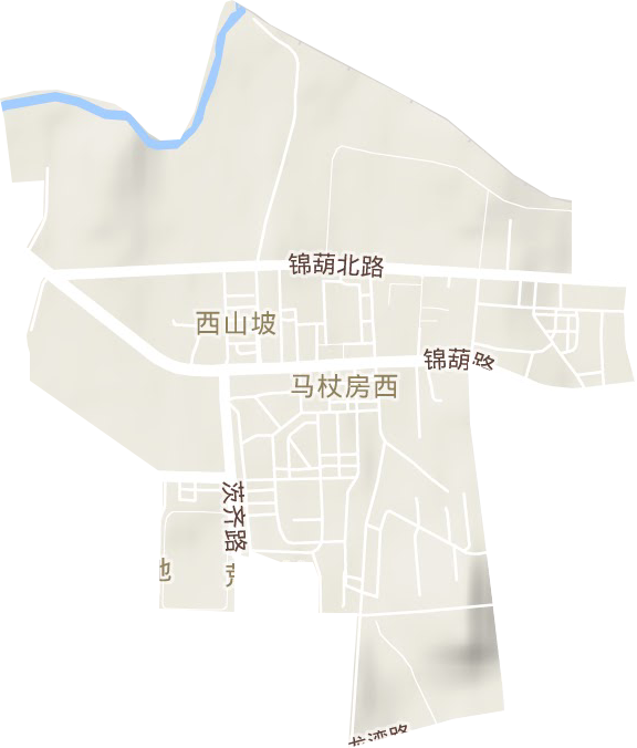 西街道地形圖