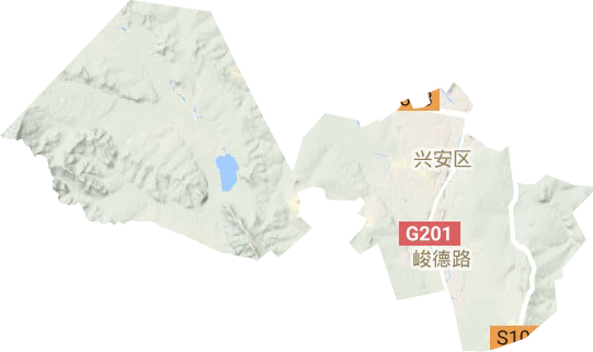 興安區地形圖