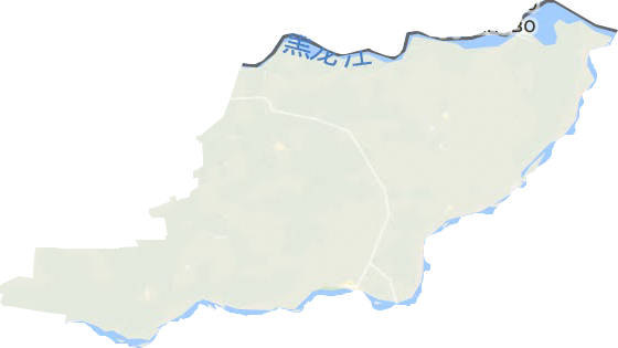 綏濱縣地形圖