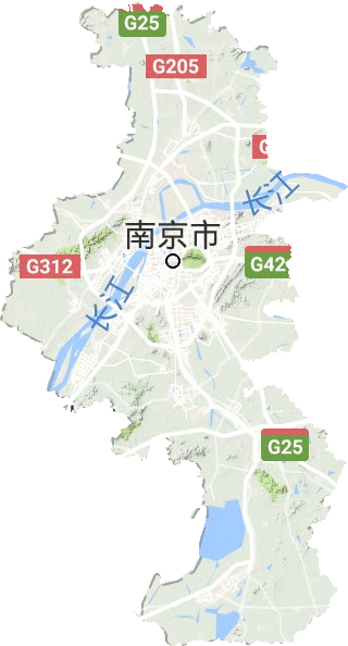 南京市地形圖