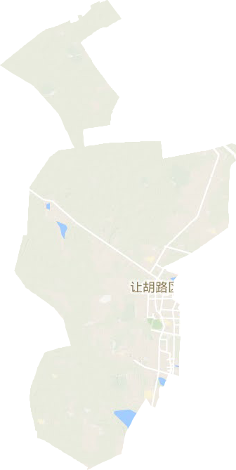 讓胡路區(qū)地形圖