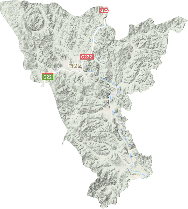 南岔區地形圖
