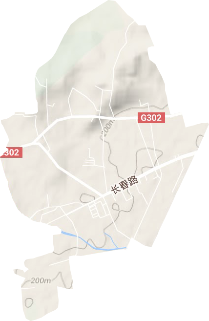 長(zhǎng)春路街道地形圖