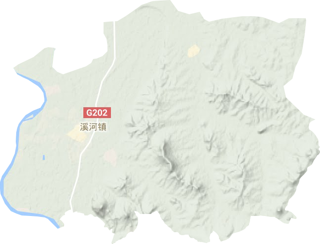 溪河鎮地形圖