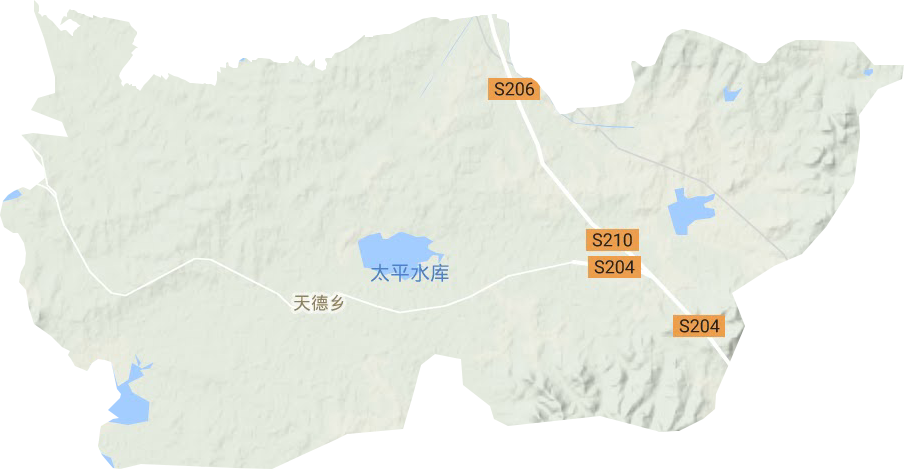 天德鄉地形圖