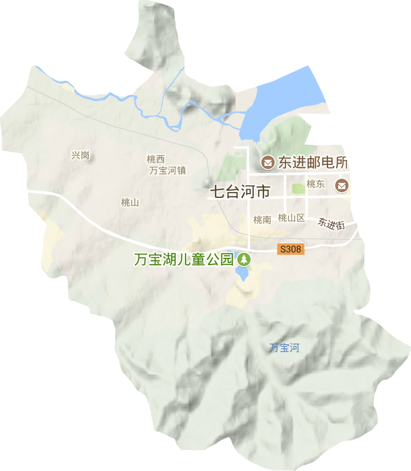 桃山區地形圖
