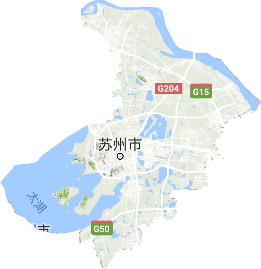 蘇州市地形圖