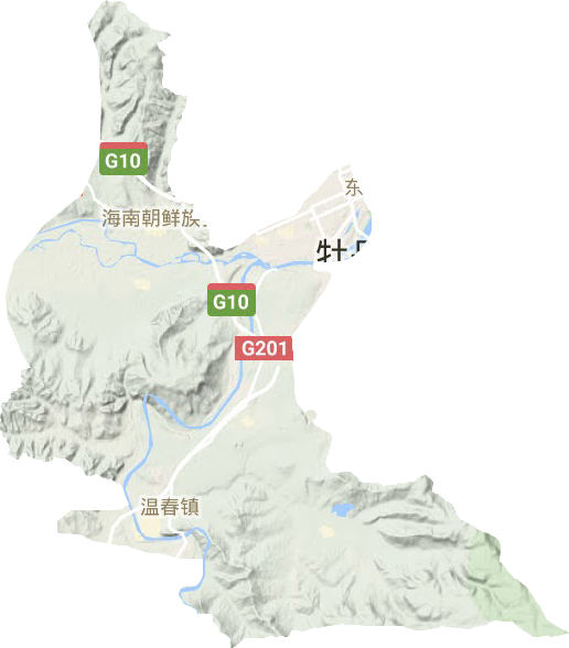西安區地形圖