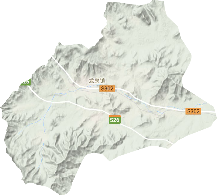 龍泉鎮(zhèn)地形圖
