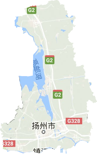 揚州市地形圖