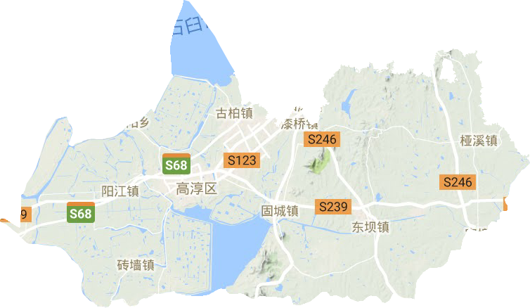 高淳區(qū)地形圖