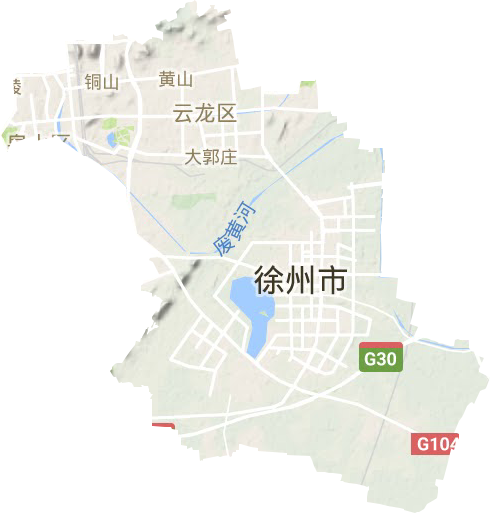 云龍區(qū)地形圖