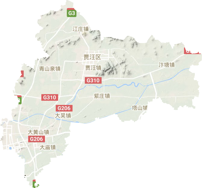 賈汪區地形圖
