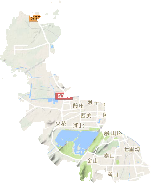 泉山區(qū)地形圖