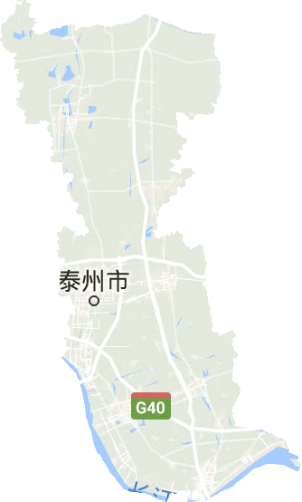 泰州市地形圖