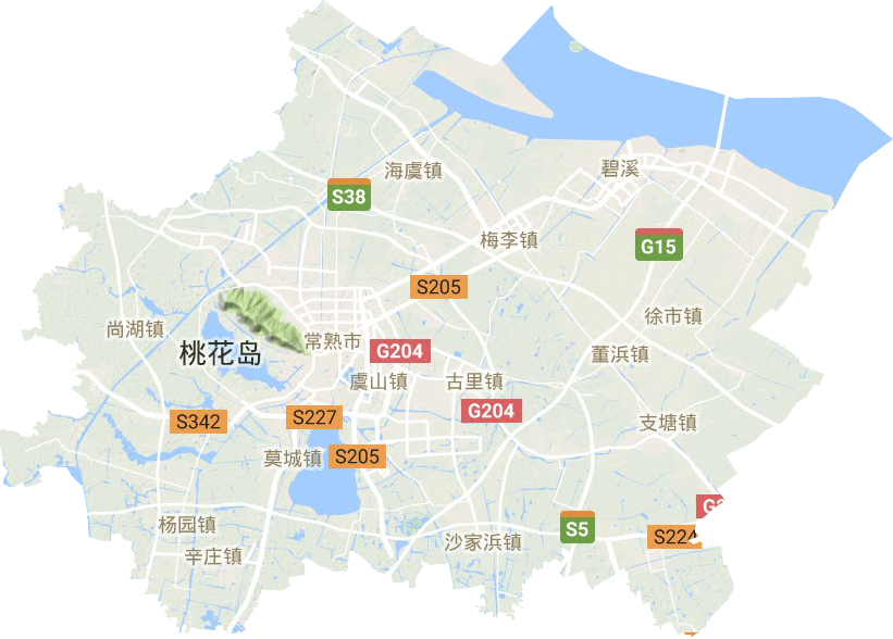 常熟市地形圖