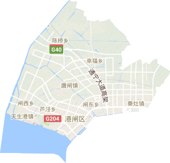 港閘區地形圖