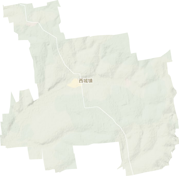 西城鎮(zhèn)地形圖