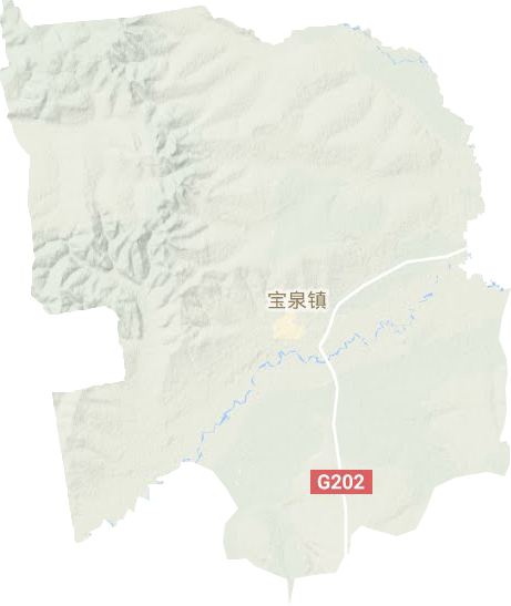 寶泉鎮地形圖
