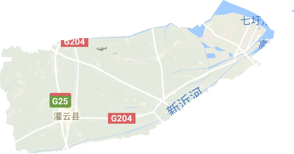 灌云縣地形圖