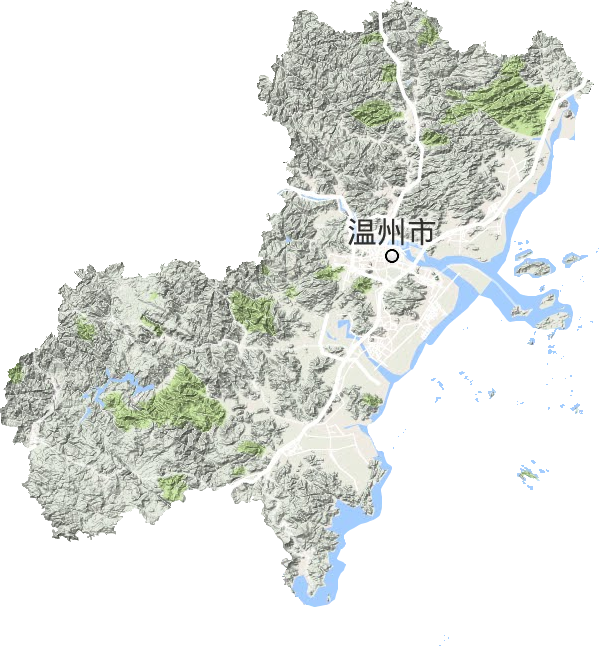 溫州市地形圖