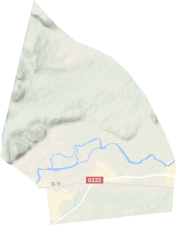 向陽街道地形圖