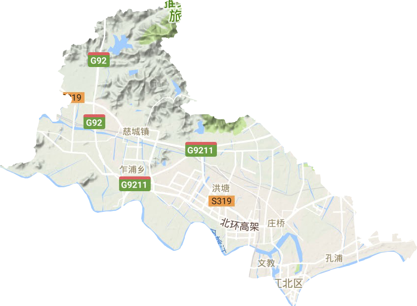 江北區地形圖