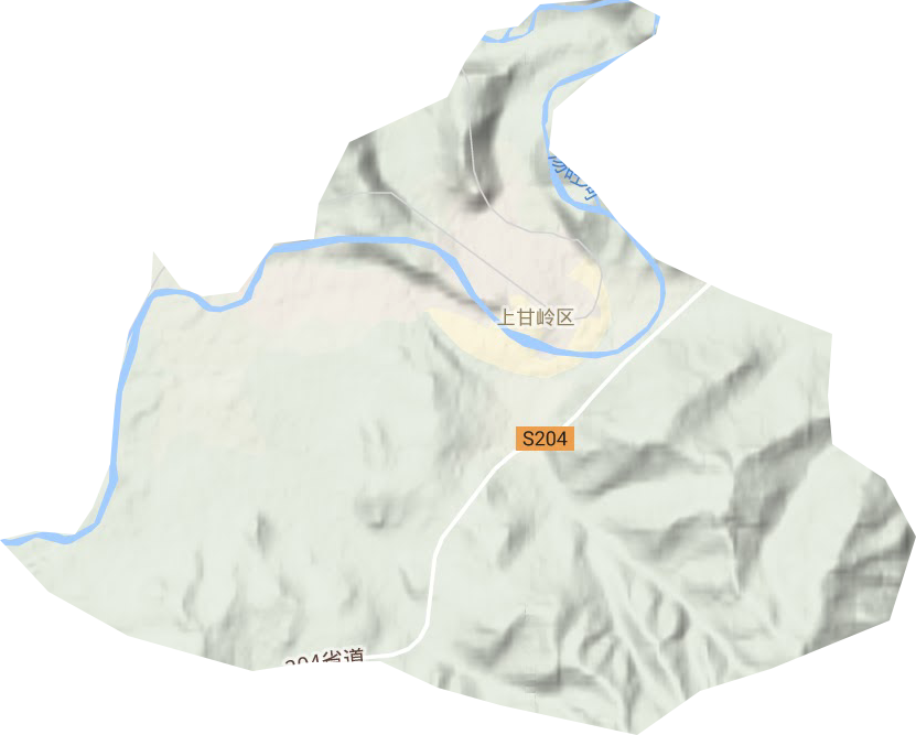 紅山街道地形圖