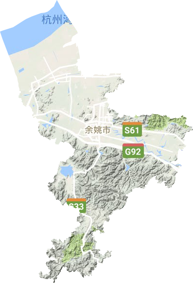 余姚市地形圖
