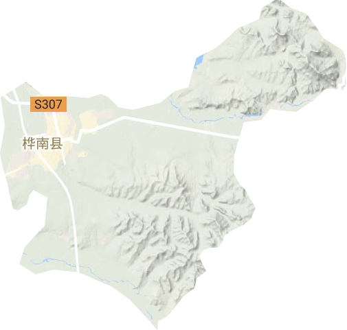 樺南鎮地形圖