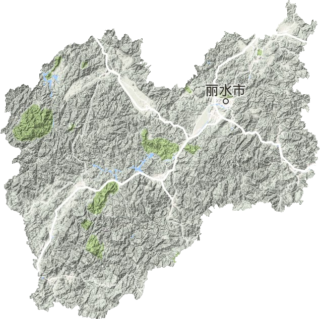 麗水市地形圖