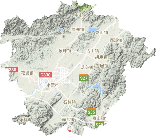永康市地形圖