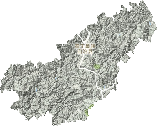 景寧畬族自治縣地形圖