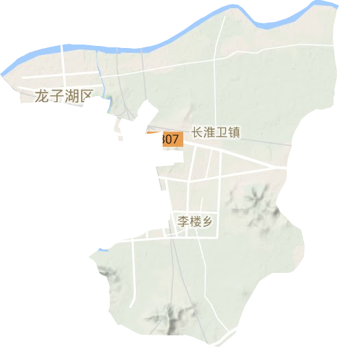 龍子湖區地形圖