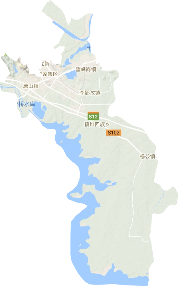 謝家集區地形圖