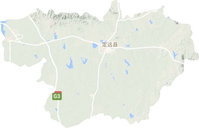 定遠縣地形圖