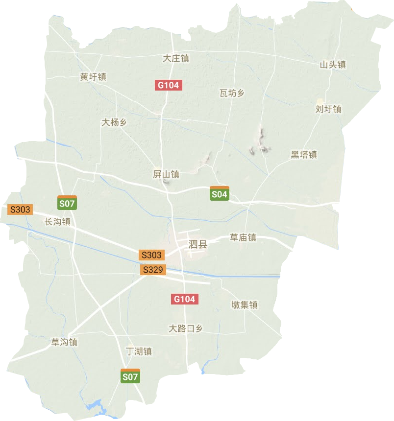 泗縣地形圖