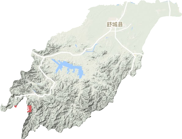 舒城縣地形圖