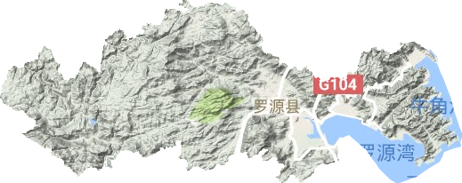 羅源縣地形圖