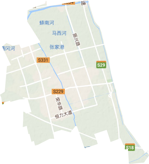 鹽龍街道地形圖