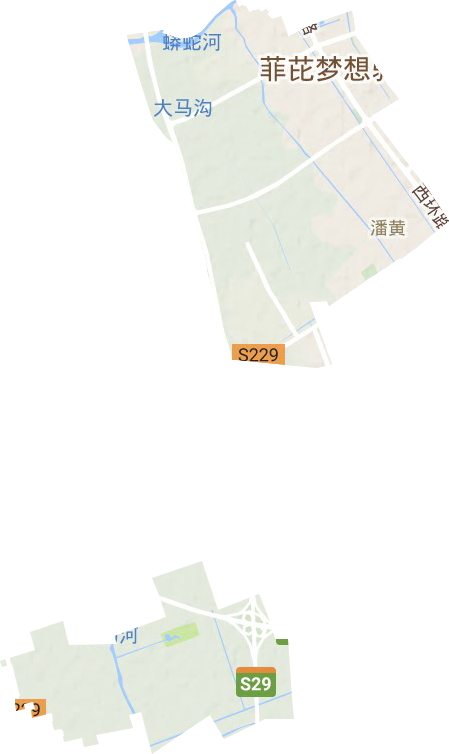 潘黃街道地形圖